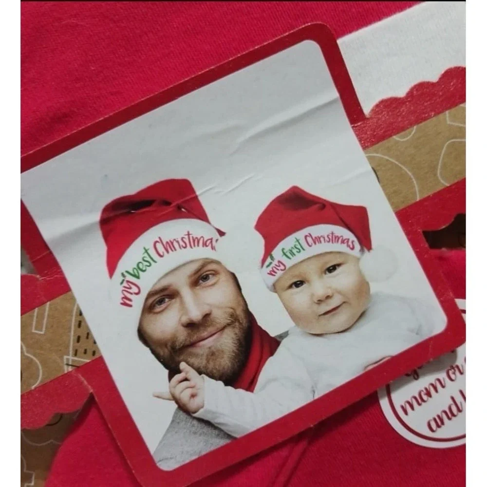 NEW Baby Essentials Matching Santa Hats - My First Christmas/Best Christmas